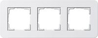 Gira afdekraam 3 voudig E3 RAL9010 wit 0213410 mooie ronde hoeken 94mm hoog Gira afdekraam 3 voudig E3 RAL9010 wit 0213410 mooie ronde hoeken 94mm hoog