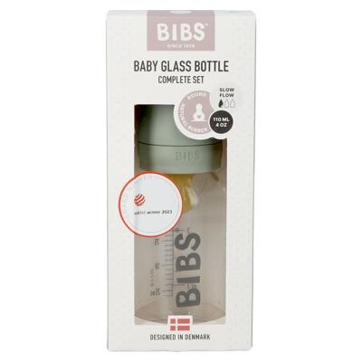 Bibs Zuigfles Glas 110ml Complete Set Sage