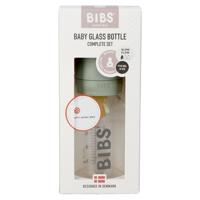 Bibs Zuigfles Glas 110ml Complete Set Sage