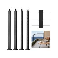 VEVOR 4-pack kabelleuningpalen 1067 x 50,8 x 50,8 mm 4JZLGZXHS106URZU0001V0
