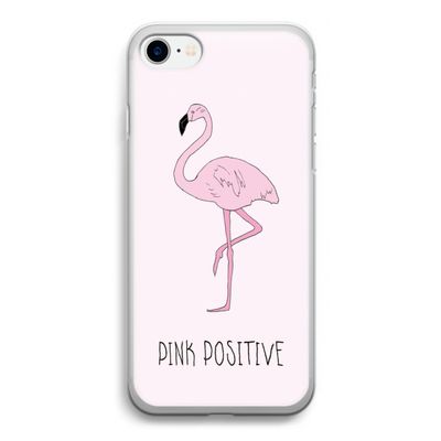 Pink positive: iPhone SE 2020 Transparant Hoesje