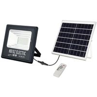 LED Floodlight op Zonne-energie - LED Schijnwerper - LED Solar Tuinverlichting Wandlamp - Togre - 40W - Helder/Koud Wit 6400K - Afstandsbediening - Waterdicht IP65 - Aluminium LED Floodlight op Zonne-energie - LED Schijnwerper - LED Solar Tuinverlichting Wandlamp - Togre - 40W - Helder/Koud Wit 6400K - Afstandsbediening - Waterdicht IP65 - Aluminium