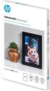 HP Advanced Photo Paper, glanzend, 25 vel, 10 x 15 cm zonder rand