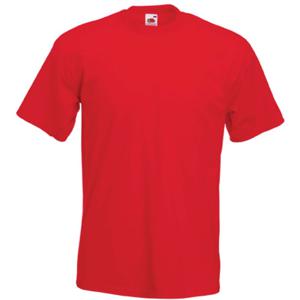 Fruit of the Loom Basics t-shirt voor heren - rood - 100% katoen t-shirts - Regular fit