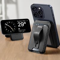 Grip Wallet Stand (HaloLock) Black Carbon Fiber