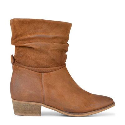 PS Poelman Malu leren enkellaarzen bruin PS Poelman Malu leren enkellaarzen bruin