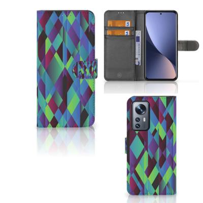 Xiaomi 12 Pro | Book Case | Abstract Green Blue