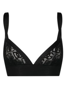 Dolce & Gabbana soutien-gorge triangle à détail de logo - Noir