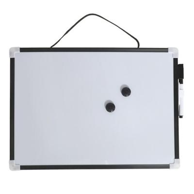 Whiteboard/memobord magnetisch - mini - 23 x 18 cm - met marker en magneten
