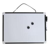 Whiteboard/memobord magnetisch - mini - 23 x 18 cm - met marker en magneten