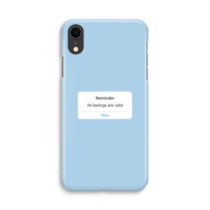 Reminder: iPhone XR Volledig Geprint Hoesje