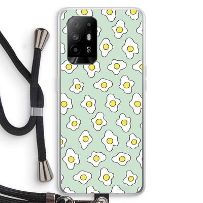 Spiegeleitjes: Oppo A94 5G Transparant Hoesje met koord
