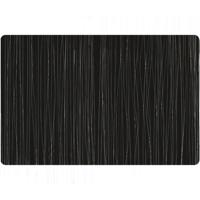 Zeller tafel placemats - gevlochten - metallic zwart - rechthoekig - 30 x 45 cm