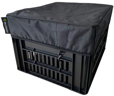 DS Covers Fietskrathoes crate l voor kratten t/m 40 x 50 cm - zwart