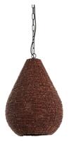 Light & Living Hanglamp 'Kabinda' Kralen, 40cm, kleur Donkerbruin