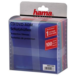 Hama CD-ROM/DVD-ROM Protective Sleeves 100 100 schijven Meerkleurig