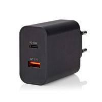 Nedis WCPD65W130BK USB Quick Charge-lader incl. USB-C Power Delivery - thumbnail