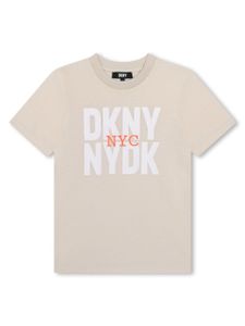 Dkny Kids t-shirt à logo inversé - Tons neutres