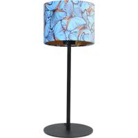 Masterlight Zwarte tafellampVenus met Butterfly lampenkap - 4470-05-VL-30