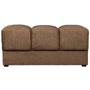 WOOOD Second Date Hocker - Structure Velvet - Brass