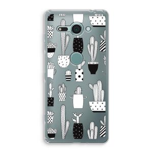 Cactusmotief: Sony Xperia XZ2 Compact Transparant Hoesje