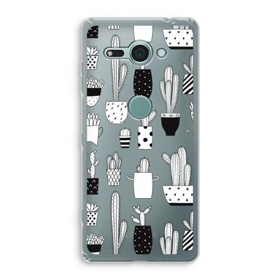 Cactusmotief: Sony Xperia XZ2 Compact Transparant Hoesje