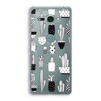 Cactusmotief: Sony Xperia XZ2 Compact Transparant Hoesje Cactusmotief: Sony Xperia XZ2 Compact Transparant Hoesje