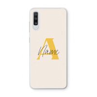 Amber Script: Samsung Galaxy A70 Transparant Hoesje