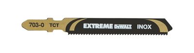 DeWalt Accessoires Decoupeerzaagblad HM voor RVS (inox), plaatstaal 2-5mm, 76x50x1,4mm, (T118EHM) - DT2055-QZ