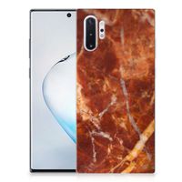 Samsung Galaxy Note 10 Plus TPU Siliconen Hoesje Marmer Bruin