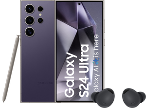 Samsung Galaxy S24 Ultra 512GB Paars 5G + Galaxy Buds 2 Pro Zwart