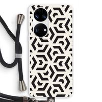 Crazy pattern: Huawei P50 Transparant Hoesje met koord
