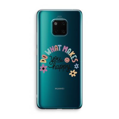 Happy days: Huawei Mate 20 Pro Transparant Hoesje