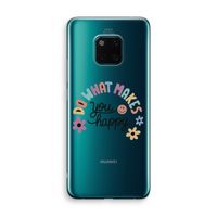 Happy days: Huawei Mate 20 Pro Transparant Hoesje