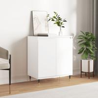 Dressoir 60x35x70 cm bewerkt hout wit - thumbnail