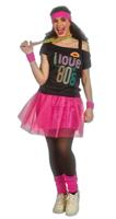 I Love 80&apos;s Verkleedset Fuchsia Jessica (7-delig)