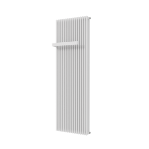 Vipera Corrason dubbele badkamerradiator 60 x 180 cm centrale verwarming hoogglans wit zij- en middenaansluiting 3.468W