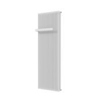 Vipera Corrason dubbele badkamerradiator 60 x 180 cm centrale verwarming hoogglans wit zij- en middenaansluiting 3.468W