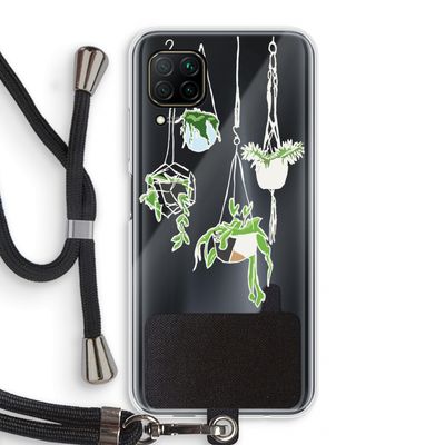 Hang In There: Huawei P40 Lite Transparant Hoesje met koord