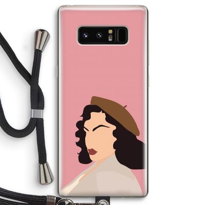 Confidence: Samsung Galaxy Note 8 Transparant Hoesje met koord