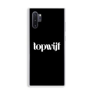 Topwijf Zwart: Samsung Galaxy Note 10 Plus Transparant Hoesje