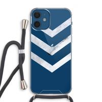 Marmeren pijlen: iPhone 12 Transparant Hoesje met koord