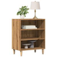 Dressoir 57x35x75 cm bewerkt hout artisanaal eikenkleurig