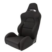 Sportstoel 'Eco' - Zwart - Rechterzijde verstelbare rugleuning - incl. sledes SS40ZR Sportstoel 'Eco' - Zwart - Rechterzijde verstelbare rugleuning - incl. sledes SS40ZR