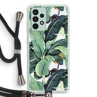 Bananenbladeren: Samsung Galaxy A52s 5G Transparant Hoesje met koord Bananenbladeren: Samsung Galaxy A52s 5G Transparant Hoesje met koord