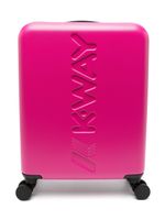 K Way Kids valise à logo embossé - Rose