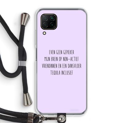 Tequila: Huawei P40 Lite Transparant Hoesje met koord