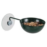 Best for Birds Vogelvoederbakje - voor het raam - 12,5 x 7 x 5 cm - groen - voederplek