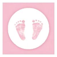 Ambiente Servetten - 20x stuks - roze - babyshower - 33 x 33 cm - papier - meisje geboren