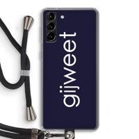 Gijweet: Samsung Galaxy S21 Plus Transparant Hoesje met koord - thumbnail